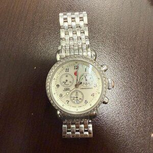 MICHELE CSX Diamond Watch 36mm Chronograph Date Pearl Dial